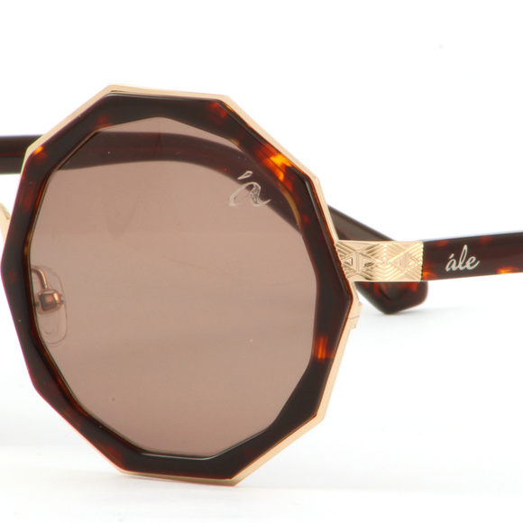 NEW ale Alessandra Free People tortoise gold boho festival sunglasses - Picture 3 of 3